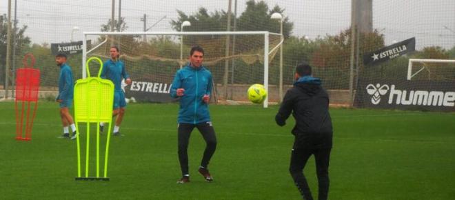 Jonathan Soriano entrena con el Castellón (Foto: Castellón).