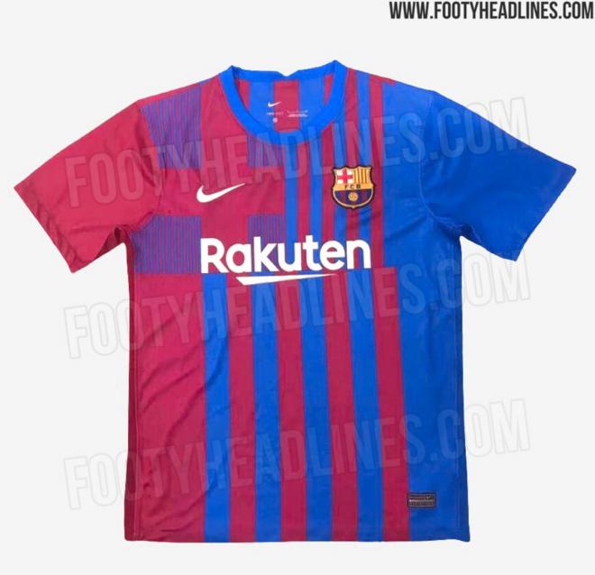 Camiseta filtrada del Barça por Footy Headlines.