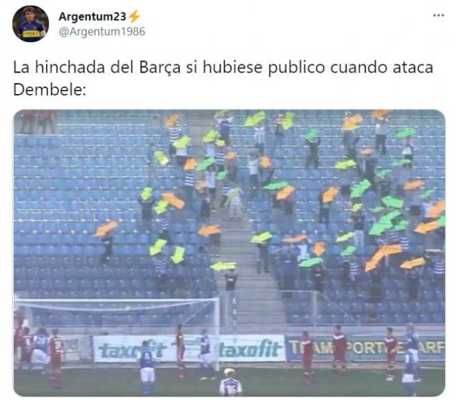 Meme del PSG-Barcelona.
