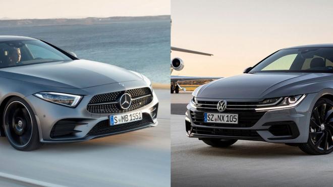 Mercedes CLS y Volkswagen Aerton