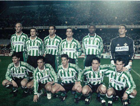 Once del Betis en el Sevilla-Betis de 1996.