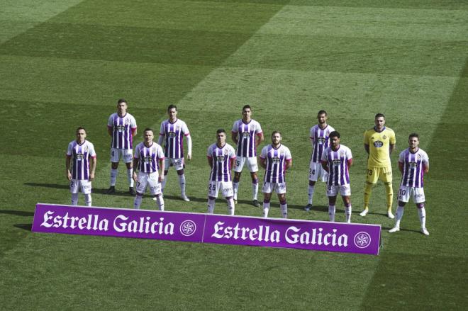 Once titular blanquivioleta en el duelo ante el Getafe CF (Foto: Real Valladolid).
