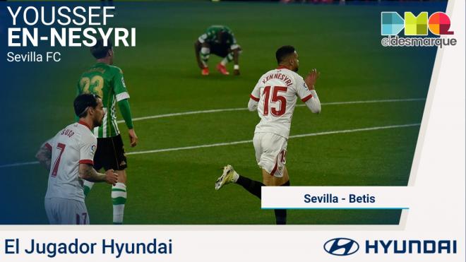 En-Nesyri, Jugador Hyundai del Sevilla FC-Real Betis