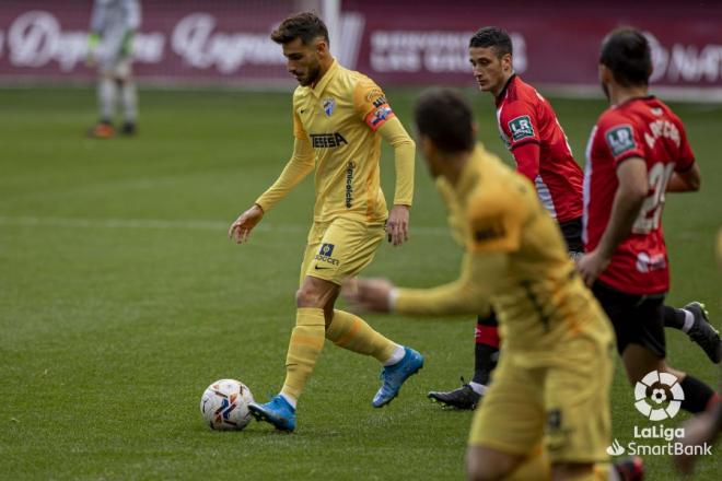 Luis Muñoz, en el duelo ante el Logroñés (Foto: LaLiga).