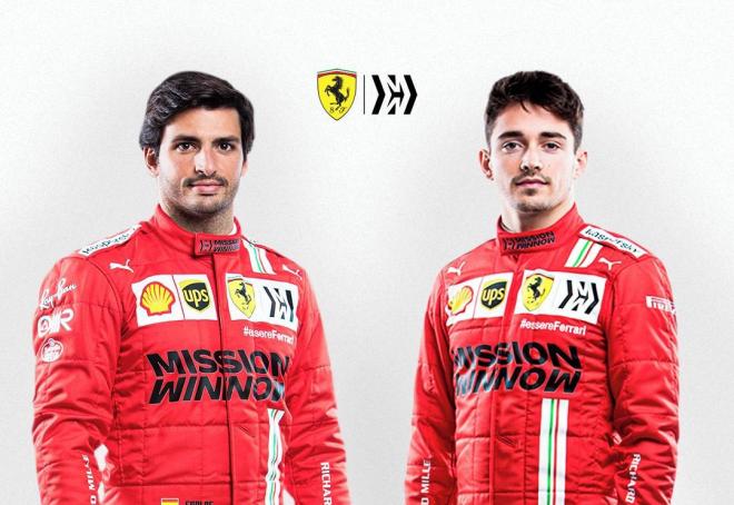 Carlos Sainz y Charles Leclerc (Foto: Ferrari).