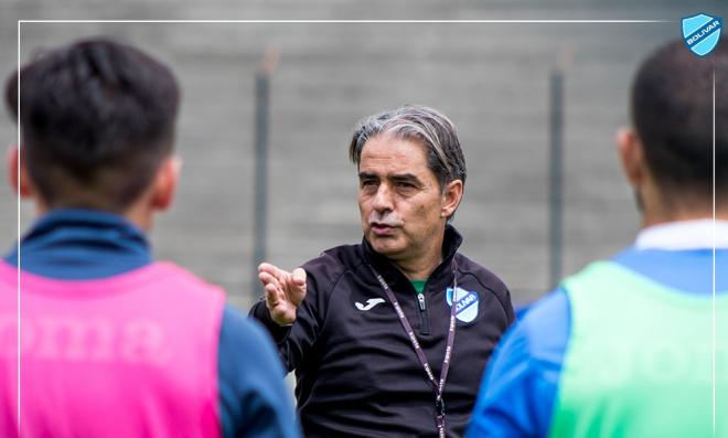 Natxo González, durante un entrenamiento (Foto: Bolívar).