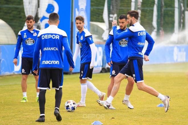 Entrenamiento del Dépor en Abegondo (Foto: RCD)