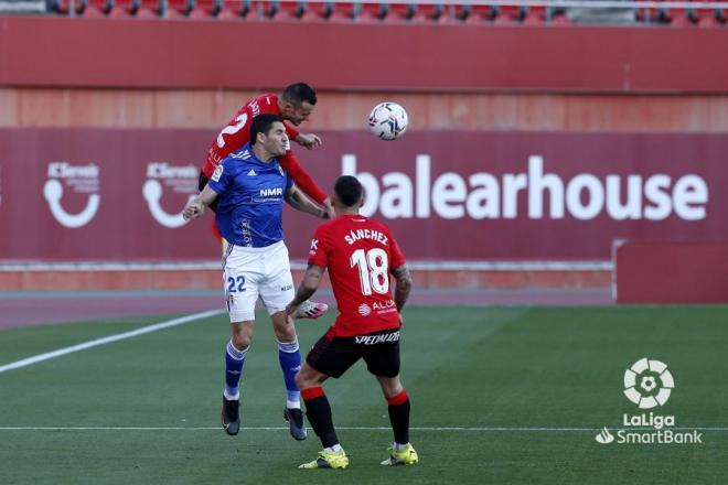 Blanco Leschuk, durante el Mallorca-Real Oviedo (Foto: LaLiga).