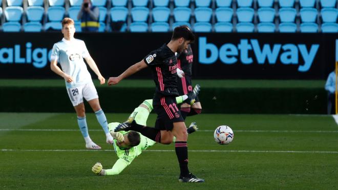 Gol de Asensio en el Celta-Real Madrid (Foto: RMCF).