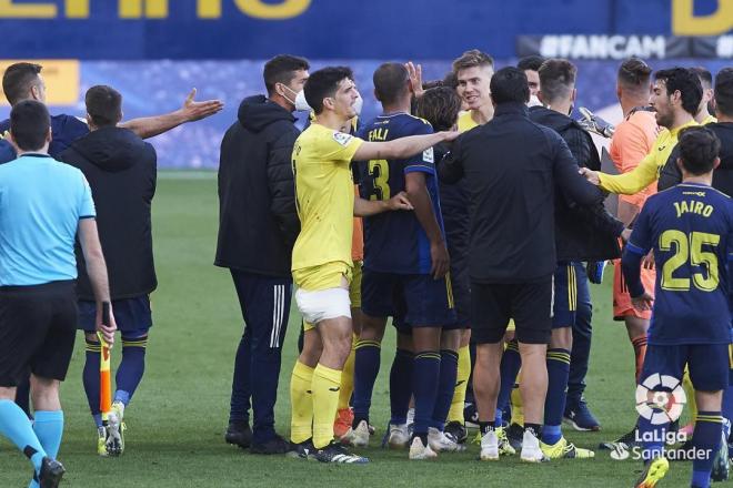 La tángana final del Villarreal-Cádiz (Foto: LaLiga).