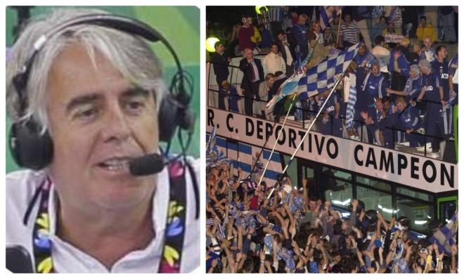 Siro López y la celebración del Dépor la Liga del 2000