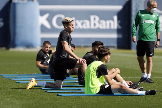 Josua, durante un entrenamiento (Foto: Málaga CF).