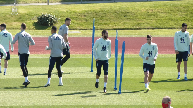 Entrenamiento a las órdenes de Luis Enrique.