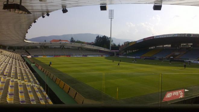 Stadion Ljudski VRT, en Maribor.