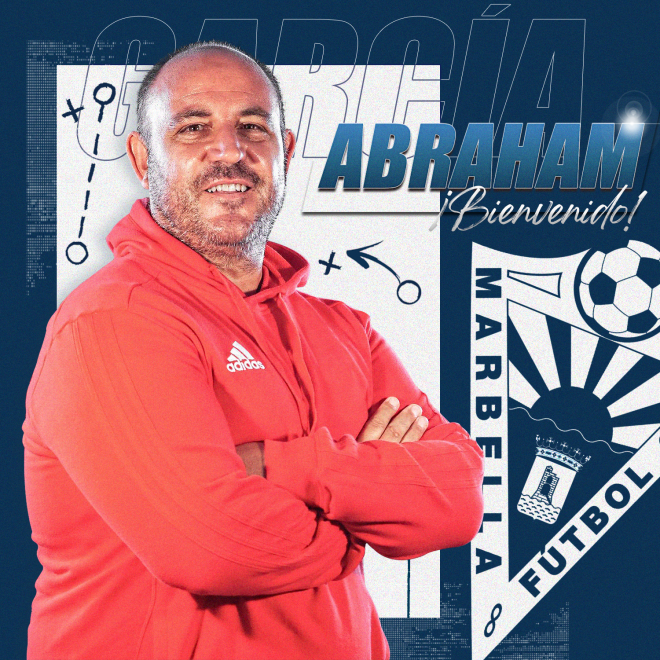 Infografía con la que el Marbella anunció a Abraham García (Foto: Marbella FC).