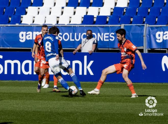 Sangalli, durante un lance del partido (Foto: LaLiga).