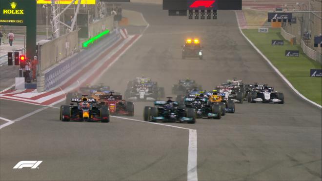 Momento de la salida de un Gran Premio de F1 (Foto: Fórmula 1).