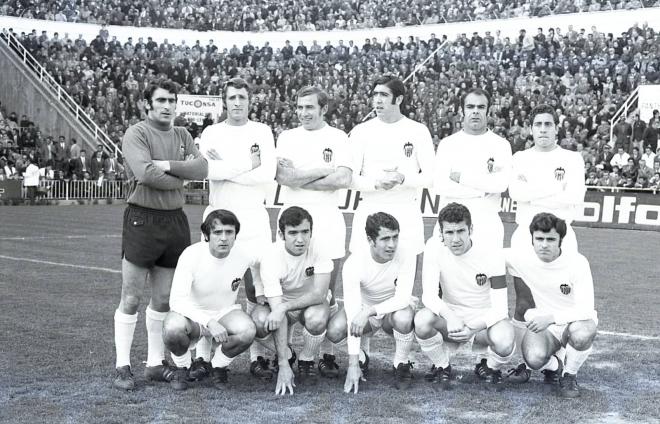 Valencia CF Campeón Liga 70-71 (Foto: Emilio Viñas, colección Pepe Vaello)