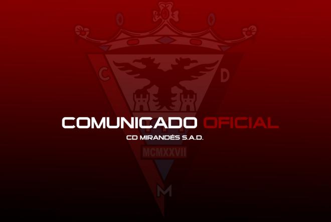 Comunicado del CD Mirandés.