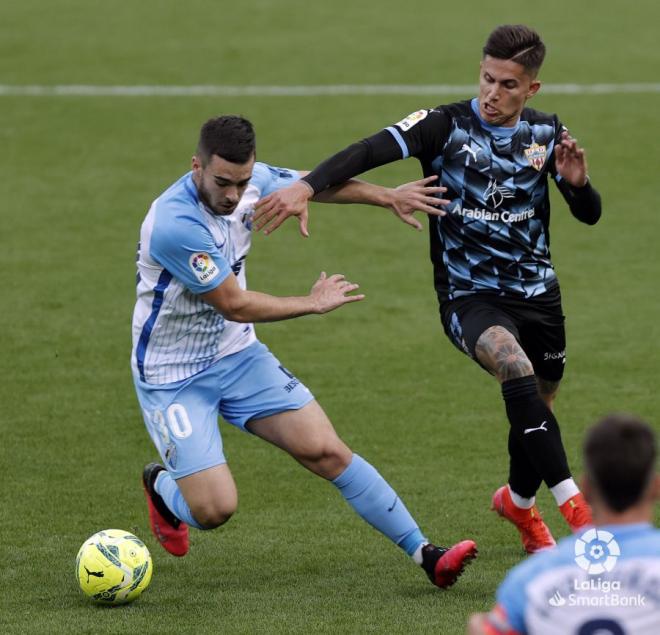 Ramón, en el Málaga-Almería de la pasada campaña (Foto: LaLiga).