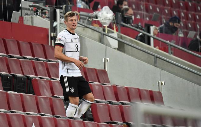 Toni Kroos, durante un partido con Alemania (Foto: Cordon Press).