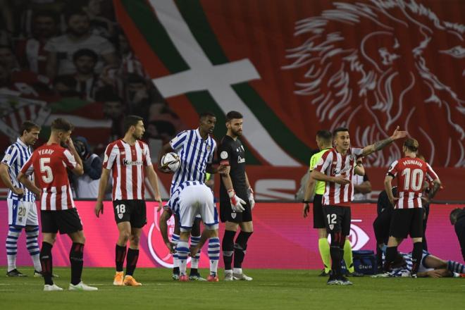 Momentos previos al penalti (Foto: Kiko Hurtado).