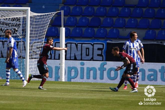 Nolito celebra su gol al Alavés (Foto: LaLiga).