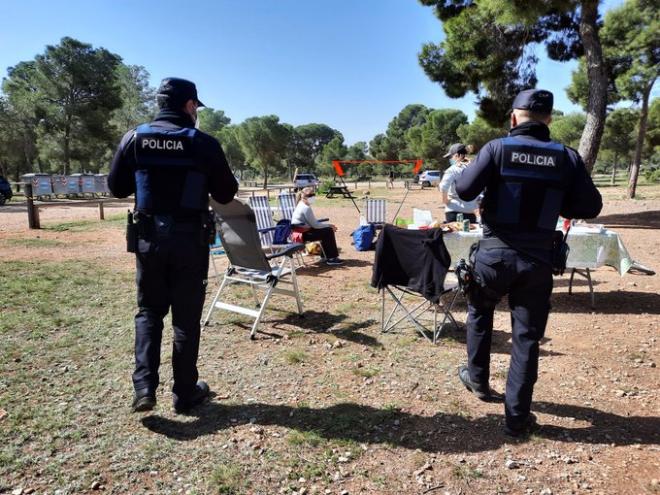 Policía de la Generalitat en Serra