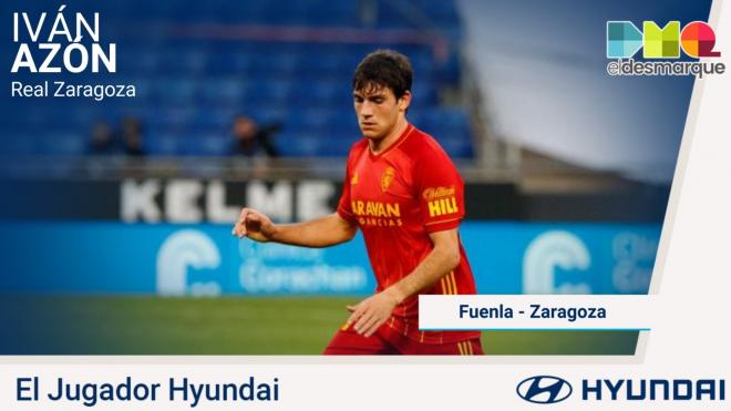 Iván Azón, Jugador Hyundai del Fuenlabrada-Real Zaragoza.