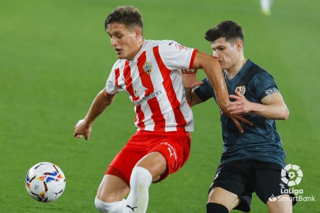 El Almería, próximo rival del Real Zaragoza, tras caer ante el Rayo (Foto: LaLiga).