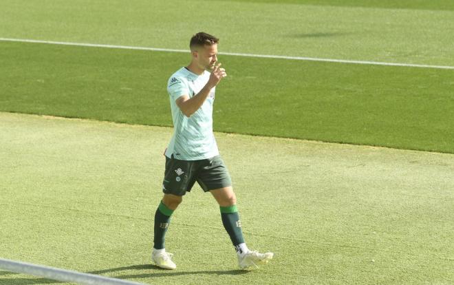 Canales en el entrenamiento de este jueves (Foto: Kiko Hurtado)