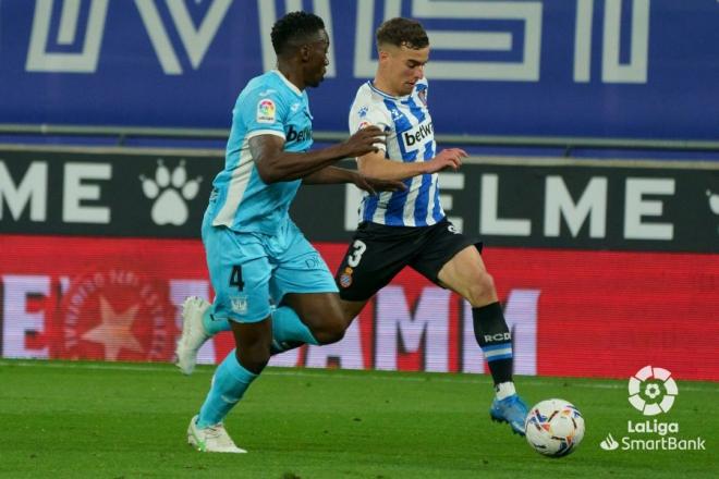 Pedrosa progresa durante el Espanyol-Leganés.