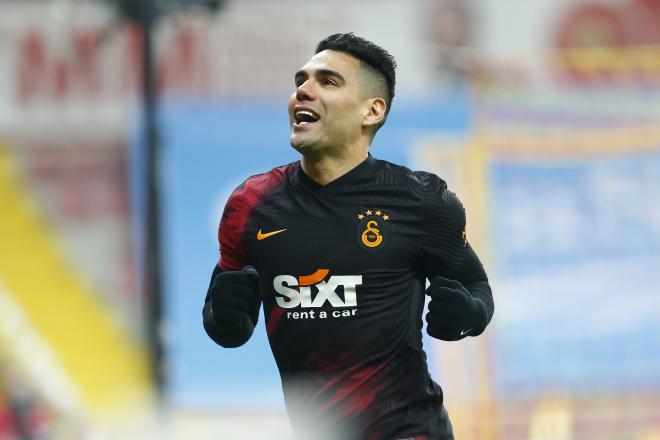 Radamel Falcao, en un partido con el Galatasaray.
