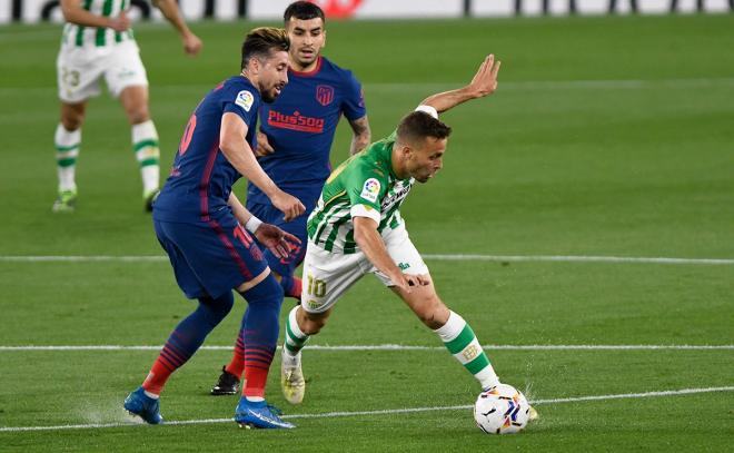 Canales contra el Atlético (Foto: Kiko Hurtado).