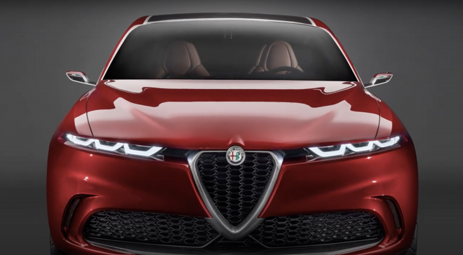 Imagen frontal del Alfa Romeo Tonale.