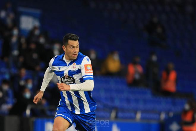 Miku durante un partido con el Dépor en Riazor (Foto: RCD).