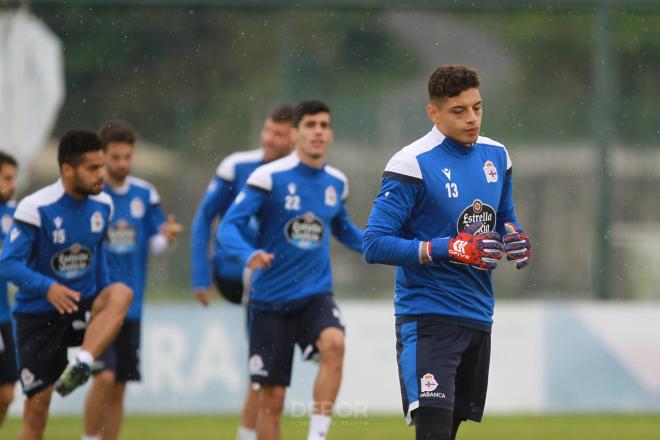 Entrenamiento del Deportivo en la Ciudad Deportiva de Abegondo (Foto: RCD).