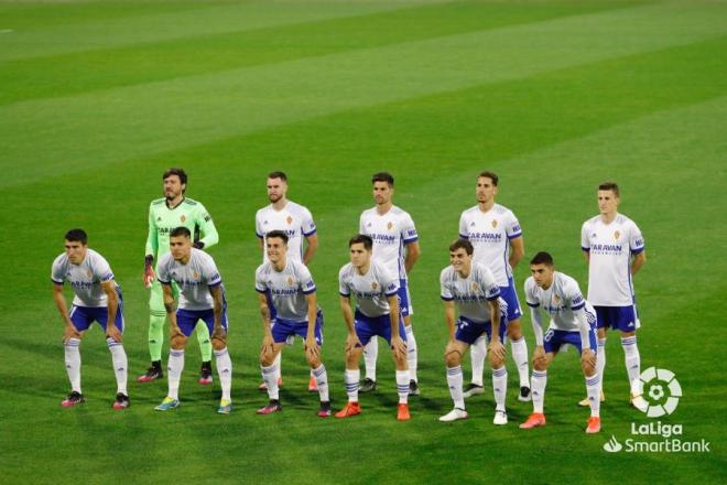 El once del Real Zaragoza ante el Sporting (Foto: LaLiga).