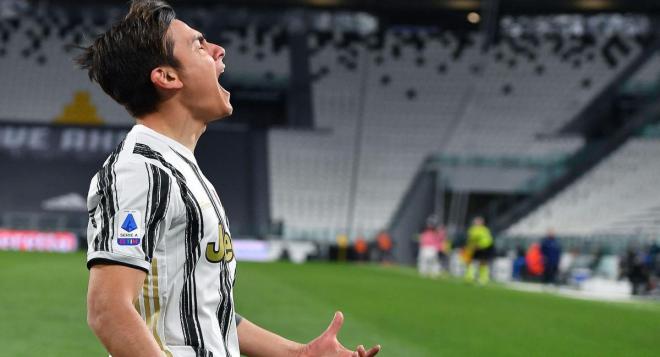 Paulo Dybala celebra un gol con la Juventus (Foto: EFE).