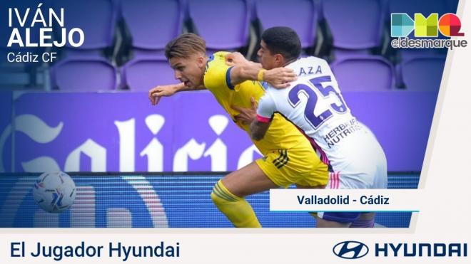 Iván Alejo, Jugador Hyundai del Valladolid-Cádiz.