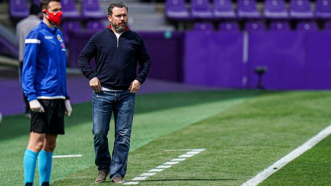 Sergio González, en el encuentro ante el Cádiz CF en Zorrilla (Foto: Real Valladolid).