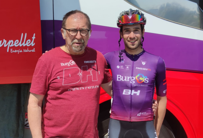 Souviron con Felipe Orts, campeón de España de ciclocross.