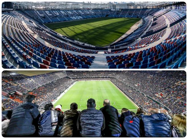 Los estadios valencianos esperan su público