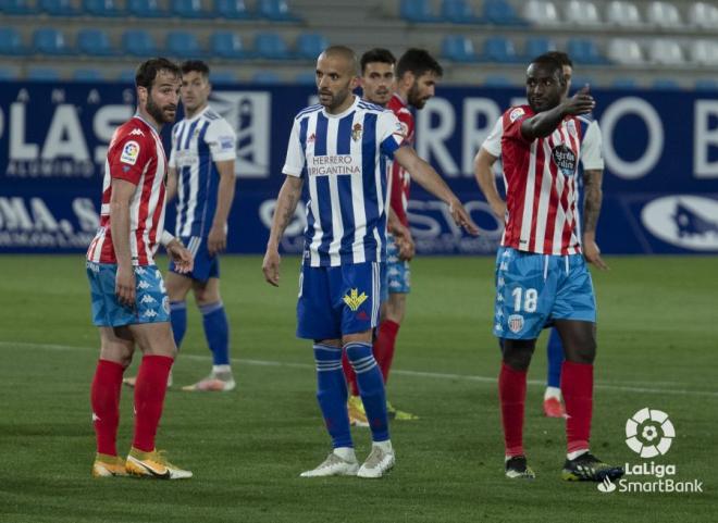 Moctar Sidi El Hacen, en el duelo del CD Lugo ante la SD Ponferradina (Foto: LaLiga)