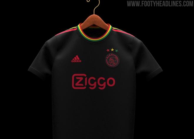 La nueva camiseta del Ajax, en honor a Bob Marley (Imagen: Footy Headlines).