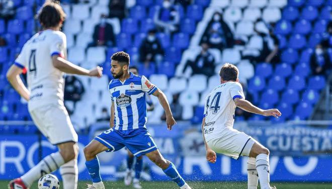 Raí en un lance del encuentro entre el Dépor y el Langreo (Foto: RCD).