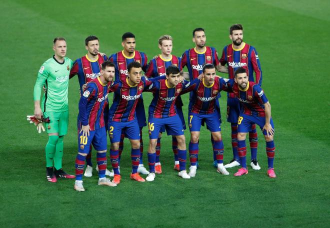 Once titular del Barcelona ante el Valencia (Foto: LaLiga).
