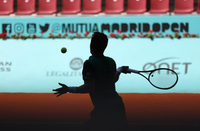 Un partido durante el Mutua Madrid Open 2021 (Foto: MMO).