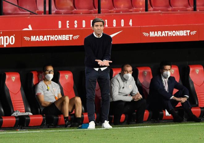 Marcelino, en el Sánchez-Pizjuán (Foto: Kiko Hurtado).