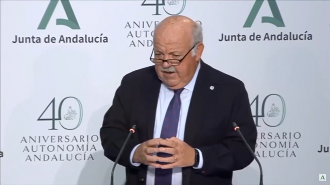 Jesús Aguirre, consejero de Salud y Familias de la Junta de Andalucía.